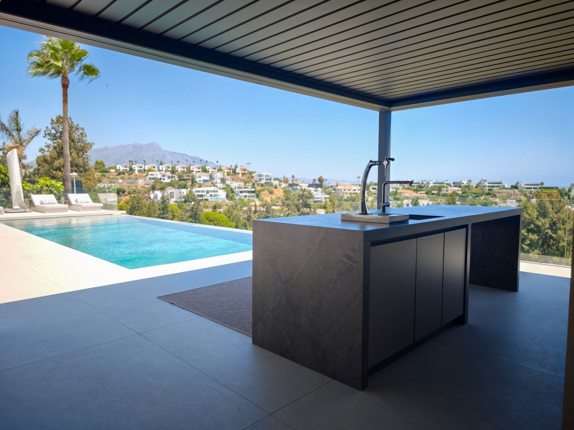 Outdoor kitchens with pergola for villas and penthouses - KUBIC DESIGN ...